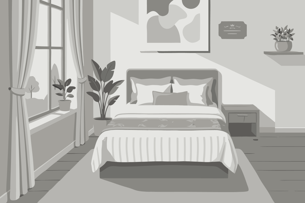 Studio Apartment with Queen Bed and City View